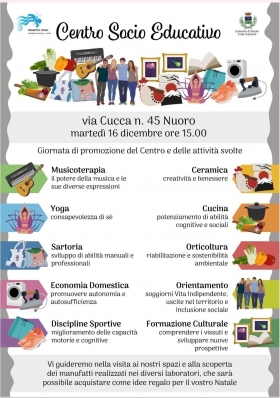 Giornata di promozione del Centro Socio Educativo - Progetto Uomo Nuoro